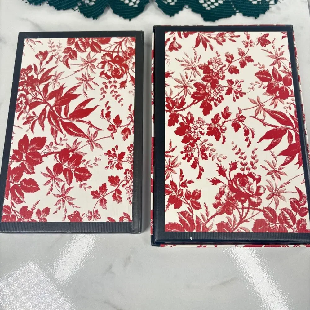 Gucci GG Red Floral Bloom Journal, Notebook, Sketch Book, Doodle Pad New w/ Box